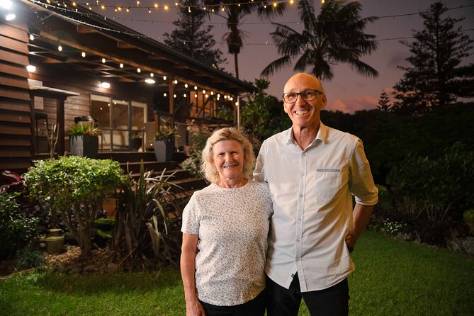 Norfolk Island Progressive Dinner to Island Homes - Stop 3: dessert at the final home, and why the Bounty story lands