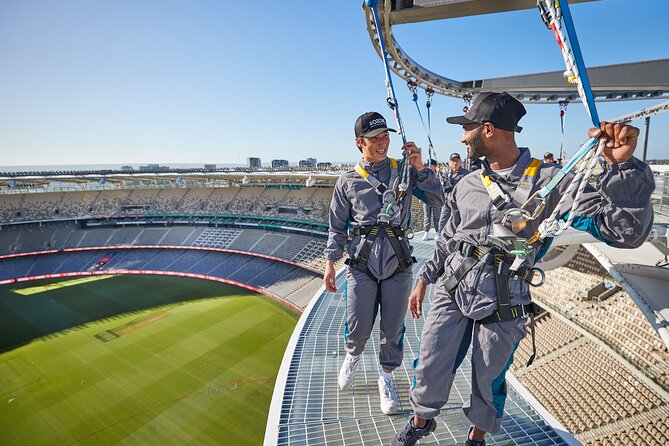 Optus Stadium VERTIGO Experience - OZONE cap, group photo, and the behind-the-scenes feel