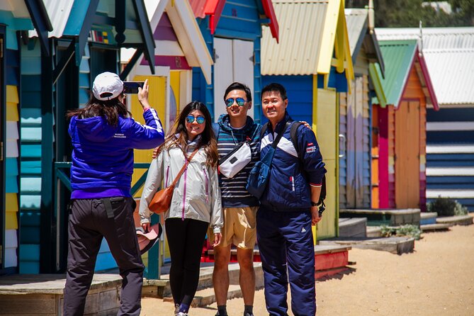Penguin Parade, & Wildlife Encounters Eco Tour from Melbourne - Brighton Beach Bathing Boxes: quick color, easy photo stops