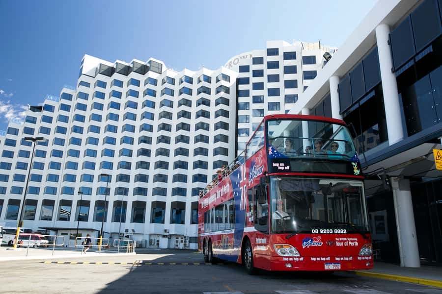 Perth: Hop-on Hop-off Sightseeing Bus Ticket - Open-top comfort: shade upstairs, AC downstairs
