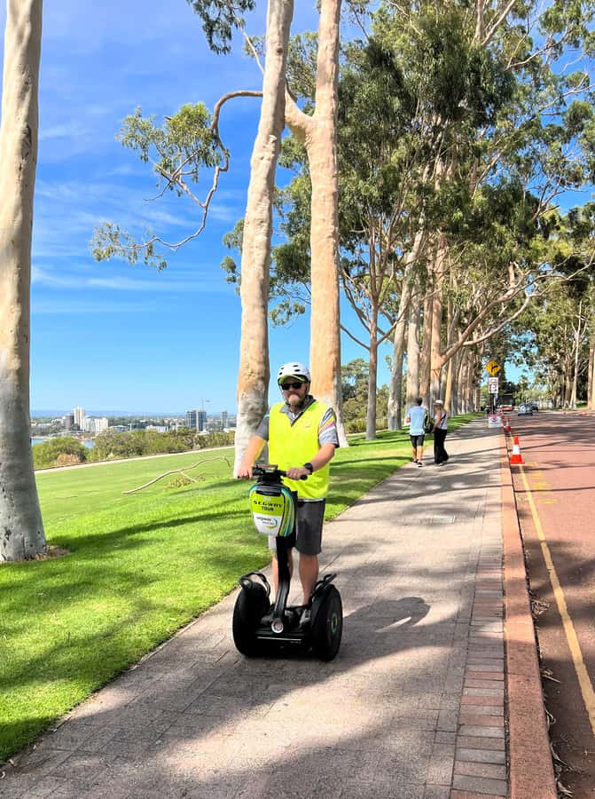 Perth Segway 1.5 Hour Kings Park Tour - Swan River Vistas and Photo Breaks on Open Parkland