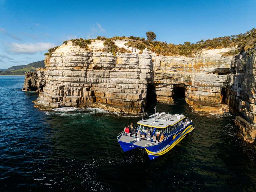 Port Arthur: Cape Raoul Wilderness Cruise - Safety Cove and Crescent Bay: the white-sand contrast