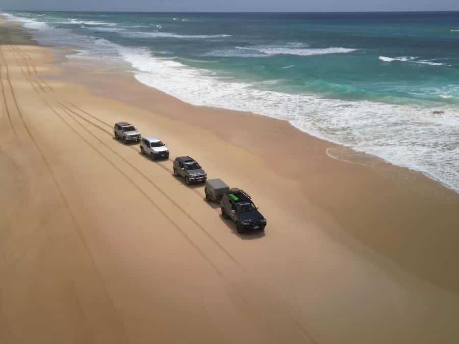 Rainbow Beach: 3-Day K'gari (Fraser Island) 4WD Adventure - Maheno Shipwreck and Champagne Pools: Icon Photos and a Saltwater Spa Moment
