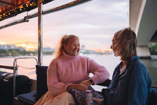 Sunset City Lights Cruise: 5.30pm or 6pm <em>seasonal (90min) – Key Takeaways Before You Go’ /></p>
<ul>
<li><strong>Seasonal departure times</strong>: Winter 5.30pm, Summer 6pm, each with a fixed return time.</li>
<li><strong>Board 15 minutes early</strong> so you can grab the better viewing spots.</li>
<li><strong>Cheese platter plus a souvenir map</strong> are included, so you pay for more than just the boat ride.</li>
<li><strong>Restroom onboard</strong> means you can relax without planning your night around it.</li>
<li><strong>Max 65 travelers</strong> keeps the boat from feeling like a packed cattle pen.</li>
<li><strong>Bar and coffee shop access</strong> let you top up with drinks, but alcohol is not included.</li>
</ul>
<h2 id="brisbane-river-at-night-without-the-stress">Brisbane River at Night, Without the Stress</h2>
<p>seasonal (90min) – Brisbane River at Night, Without the Stress’ /><br />
Brisbane after dark has a calm, reflective feel, and this cruise is built for that mood. You are not sprinting between viewpoints or standing in long lines. Instead, you drift along the river while the city lights do the work. That is the core value here: you get a relaxed way to experience the glowing waterfront.</p>
<p><p>You also get a few extras that make the price feel more “even” once you are onboard. The ticket includes a <strong>souvenir map of the Brisbane River</strong>, plus a <strong>complimentary cheese platter</strong>. It is not a full dinner, but it turns the trip into more of an evening outing than a quick transport ride.</p>
</p>
<p><p>One more practical plus: the boat has a <strong>restroom onboard</strong>. That matters on a 90-minute experience. It means you can actually enjoy the view instead of checking the clock every few minutes.</p>
</p>
<div class="twil" style="margin: 20px 0; padding: 15px 0;"><p>Undecided? The Brisbane reviews closest to this one sit below.</p><ul style="margin: 10px 0; padding-left: 0; list-style: none;"><li style="margin: 6px 0; line-height: 1.4;"><a href="https://australiatourreviews.com/from-brisbane-moreton-island-full-day-trip/">From Brisbane: Moreton Island Full-Day Trip</a><span style="margin-left: 8px; font-size: 0.82em; color: #555; white-space: nowrap;"><span style="color: #A63A1C;">★</span> 4.5 · 2,108 reviews</span></li><li style="margin: 6px 0; line-height: 1.4;"><a href="https://australiatourreviews.com/from-brisbane-australia-zoo-transfer-and-entry-ticket/">From Brisbane: Australia Zoo Transfer and Entry Ticket</a><span style="margin-left: 8px; font-size: 0.82em; color: #555; white-space: nowrap;"><span style="color: #A63A1C;">★</span> 4.9 · 1,539 reviews</span></li><li style="margin: 6px 0; line-height: 1.4;"><a href="https://australiatourreviews.com/brisbane-river-cruise-with-entry-to-lone-pine-koala-sanctuary/">Brisbane River Cruise with entry to Lone Pine Koala Sanctuary</a><span style="margin-left: 8px; font-size: 0.82em; color: #555; white-space: nowrap;"><span style="color: #A63A1C;">★</span> 4.5 · 1,522 reviews</span></li><li style="margin: 6px 0; line-height: 1.4;"><a href="https://australiatourreviews.com/brisbane-river-cruise-and-koala-sanctuary-visit/">Brisbane River Cruise and Koala Sanctuary Visit</a><span style="margin-left: 8px; font-size: 0.82em; color: #555; white-space: nowrap;"><span style="color: #A63A1C;">★</span> 4.7 · 1,397 reviews</span></li></ul></div><h2 id="the-cultural-centre-pontoon-where-your-evening-starts">The Cultural Centre Pontoon: Where Your Evening Starts</h2>
<p><img width="669" height="446" decoding="async" src=