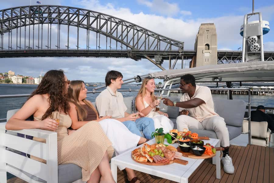 Sydney: Golden Glow Sunset Harbour Cruise with 1 Drink - Entering The HEAVEN Boat: Deck Space and Viewing Angles That Actually Matter