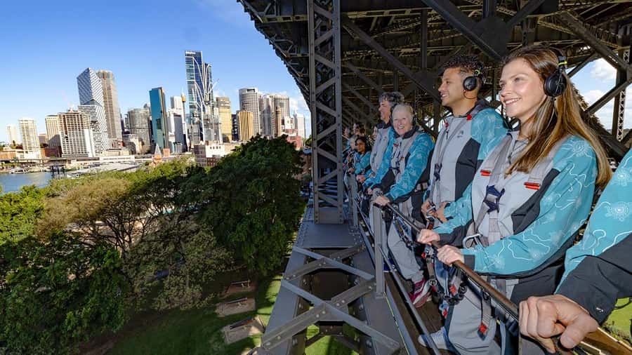 Sydney: Guided Daytime Summit Climb of Sydney Harbour Bridge - Safety briefing and gear, then the first steps up