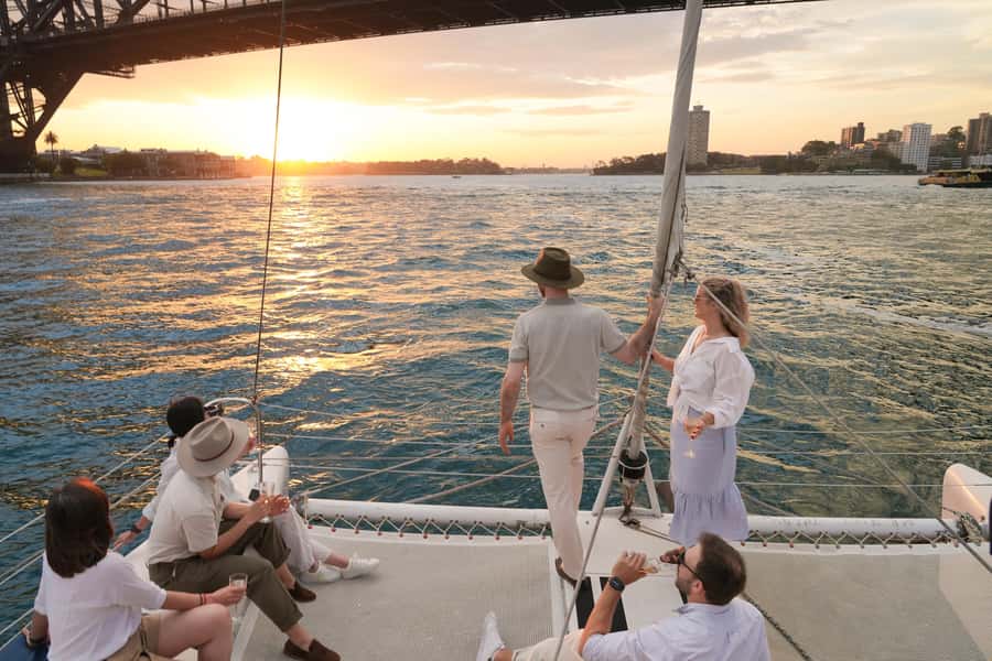 Sydney Harbour: Sunset Catamaran Cruise - Where You Board: Man O’War Steps and the Right First View