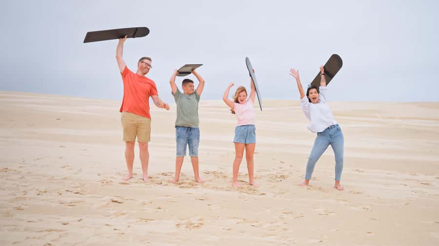 Sydney: Port Stephens Dolphin Cruise & Sandboarding Day Trip - From Sydney Harbour to Nelson Bay, you start with a big change of pace