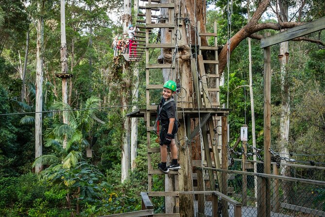 Tamborine Mountain TreeTop Challenge Adventure Park - How the stops fit together: Tamborine Mountain and Thunderbird Park context