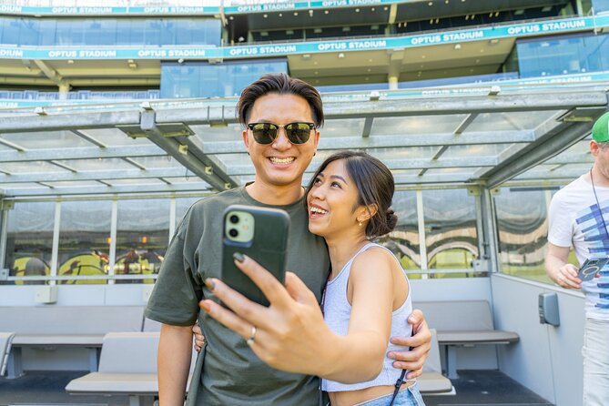 The Optus Stadium Tour - Ground level benches: imagining match day from the stars’ spot