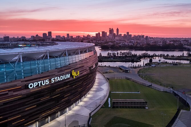 The Optus Stadium Tour - Views worth planning around: Swan River and skyline moments