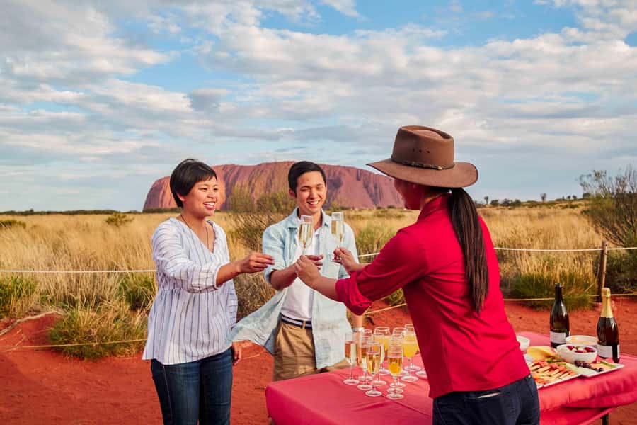Uluru 1.5-Hour Sunset Tour with Sparkling Wine & Cheeseboard - The wine and cheeseboard setup (and why it works)