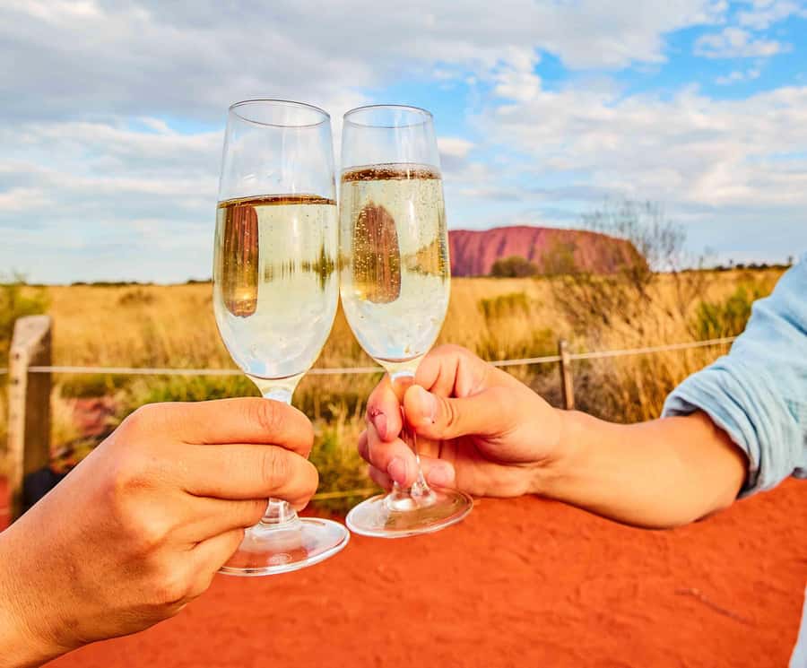 Uluru 1.5-Hour Sunset Tour with Sparkling Wine & Cheeseboard - The drive from Ayers Rock Resort and the guide commentary