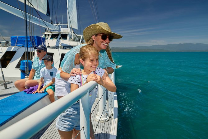 Wavedancer Low Isles Great Barrier Reef Sailing Cruise from Palm Cove - Glass-bottom boat coral viewing when you want a break