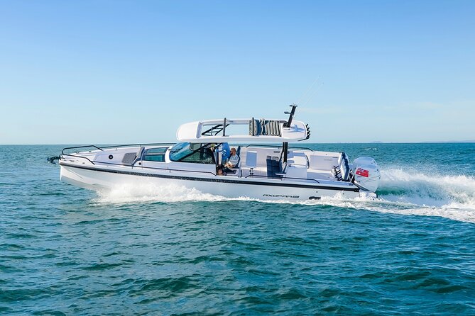 Whitsundays Premium Private Charter - Axopar 37 'Cheeky' - Whitehaven Beach: the classic move, minus the crowd stress